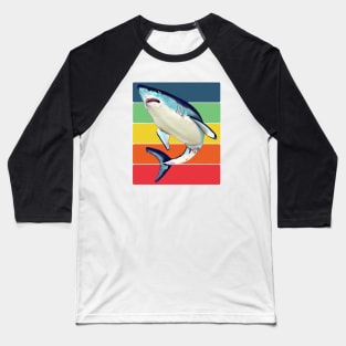 Rainbow Shark Baseball T-Shirt